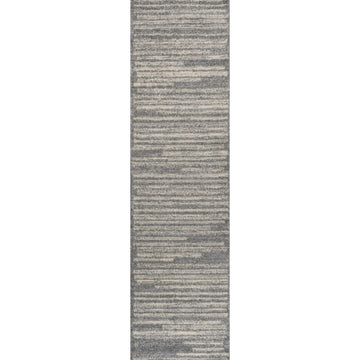 Khalil Modern Berber Stripe Area Rug